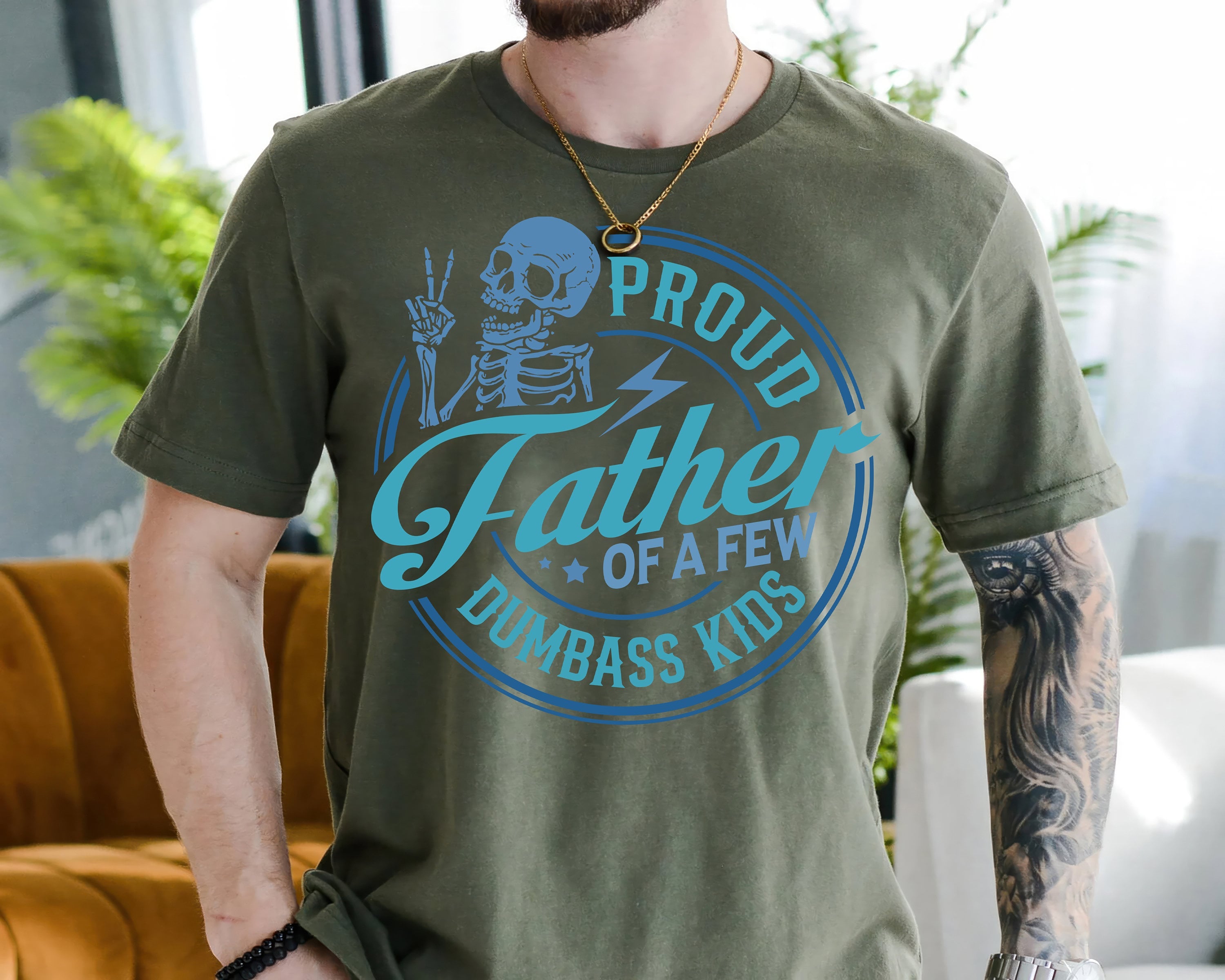 Retro Proud Dad Tee, Proud Father Of A Few Dumbass Kids Shirt, Fathers Day Gift, Funny Dad Shirt, Dad Gift, Father Daddy Shirt, Classic Unisex T-Shirt, Gifts For Men Him, Short Sleeve Tee Shirt, Gifts For Him, Gifts For Birthday Fathers Day