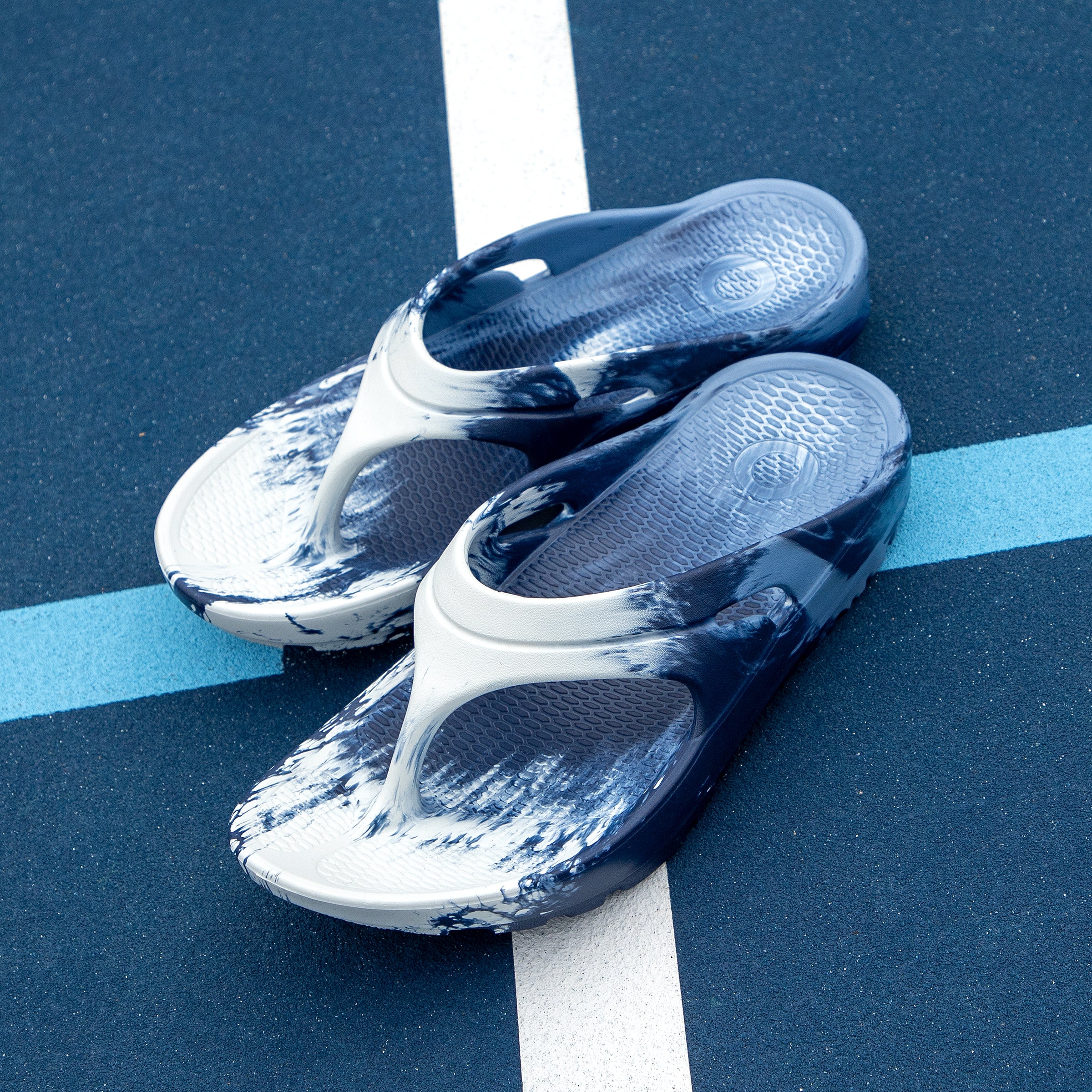 Youth Recovery Flip Flop, Kona Blue Marble