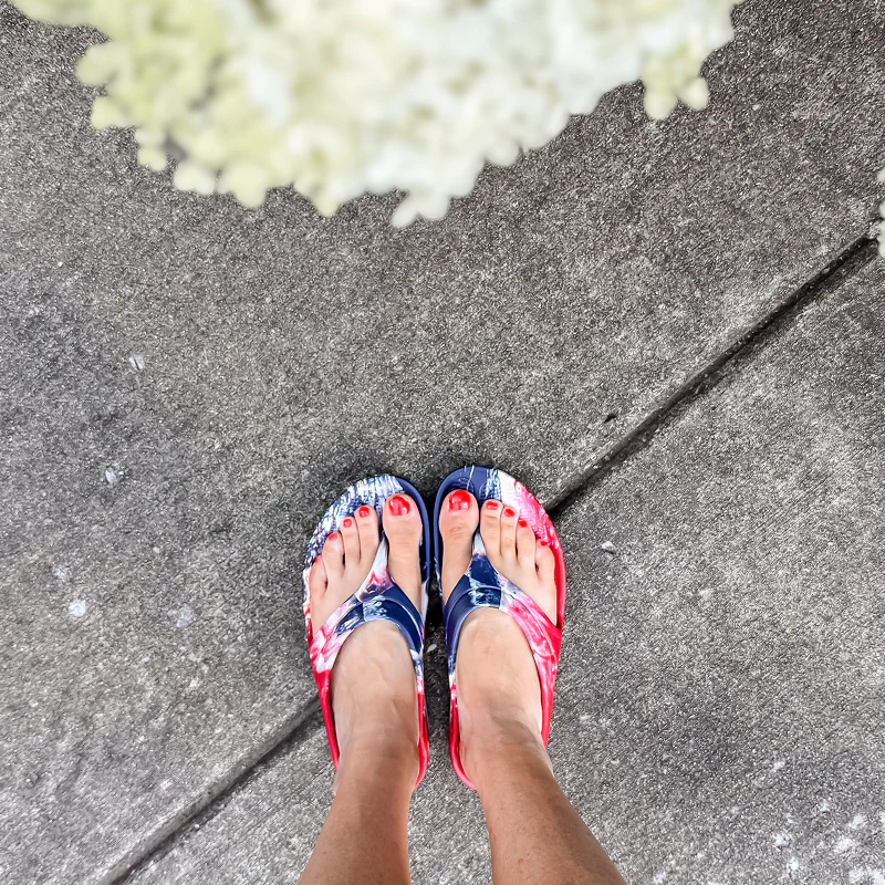 Recovery Flip Flop, USA Marble